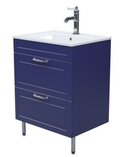 Напольная тумба с раковиной IDDIS Oxford OXF60N0i95K 60см синий